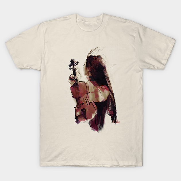 two set violin t shirt